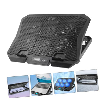 BESPORTBLE 6-inch Laptop Cooling Pad with Adjustable Fan Speed USB-Powered Quiet Cooling Stand for Notebooks Compatible with 15-16 Inch Laptops for Home and Office Use