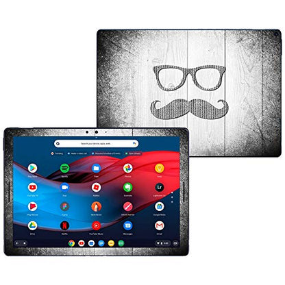 MightySkins Skin Compatible with Google Pixel Slate 12.3" (2018) - Hipster | Protective, Durable, and Unique Vinyl Decal wrap Cover | Easy to Apply, Remove, and Change Styles | Made in The USA - color: Hipster