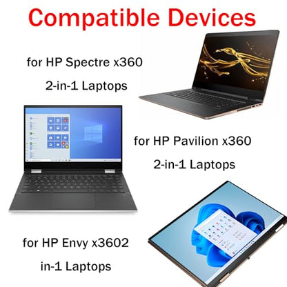 Digital Stylus Pen Compatible with HP Pavilion x360 Spectre x360 2-in-1 Laptops, Stylus Pen for HP Envy x360 2-in-1 Laptops, Support MPP 1.51 with Palm Rejection, 1024 Levels of Pressure, Random Color