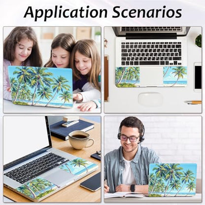 Laptop Skin 12.1-15.6 inch Removable Universal Reusable Laptop Sticker Decal,Waterproof No Residue Vinyl Cover,Scratch-Resistant Cuttable Full Wrap Sticker for Notebook, Tropical Palm Tree - color: Tropical Palm Tree