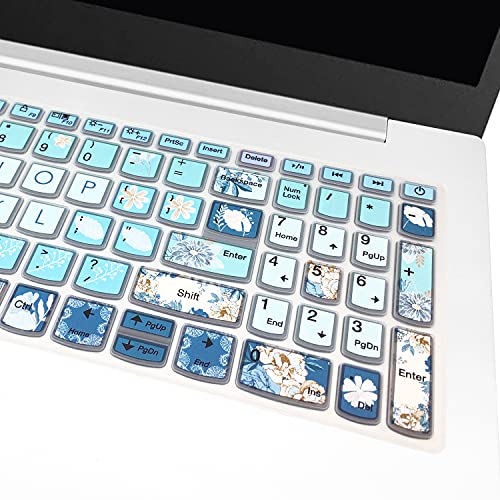 Keyboard Cover for Lenovo IdeaPad 320 330 330s 340s 520 720s 130 S145 L340 S340 15.6" 17.3"/ IdeaPad 3/Yoga C740 C940 15.6"/ ThinkBook 15/Lenovo-A12, Peony - color: Peony