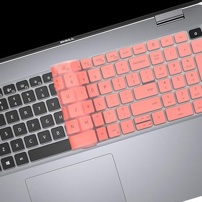 Keyboard Cover for Dell Latitude 3540 3550 5520 5521 5530 5531 5540 5550 2025 2024 2023 2022 & Precision 3590 3591 3580 3581 3560 3570 3561 3571 Laptop, Dell Latitude 15.6 inch Keyboard Skin-Pink - color: Pink