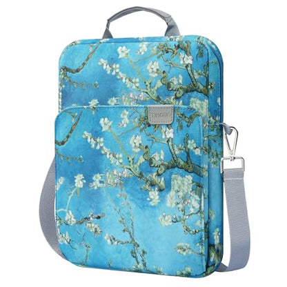 TiMOVO 9-11" Tablet Sleeve Bag Carrying Case with Strap, Apricot Blossom | Fits iPad A16 11", Pad Air 11/5th & 4th 10.9", 10th Gen/10.2", Galaxy Tab A11 Plus, Multi-Pocket, Handle, Padded Protection - color: Apricot Blossom, size: 9-11