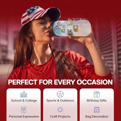 250 Pcs United States 250th Anniversary Stickers – 250 Unique Designs USA Vinyl Decals, Waterproof Stickers for Laptop, Water Bottle, Phone, Luggage, Scrapbook & Independence Day Celebration - color: 250th Anniversary Stickers, size: 250 Pcs