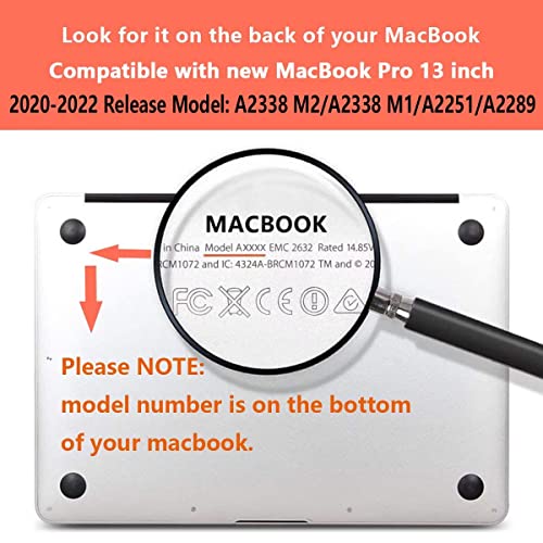 CISSOOK Wave Case for MacBook Pro 13 inch Case 2025-2020 Release | Ocean Hard Shell Cover for MacBook Pro 13 with Touch Bar M2 Chip A2338 M1 A2251 A2289 with Keyboard Cover +Screen Protector - color: Pro13inch-Great Wave