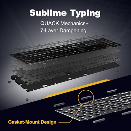 Ducky One X Mini Wireless 60% Inductive Keyboard: Tri-Mode, Rapid Trigger, Linear Inductive Switches, Gasket-Mount Quack Mechanics+ 7-Layer Dampening, High-Density PBT Doubleshot Keycaps, US, Black | Wireless 60% gaming keyboard, rapid trigger inductive,