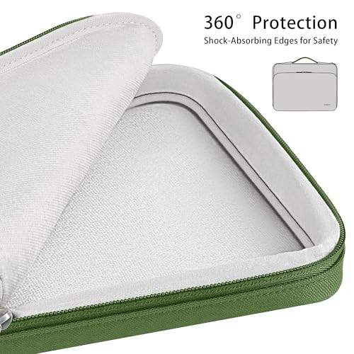 DOMISO 360 Protective Laptop Sleeve 14 inch Laptop Case with Handle Computer Carrying Case for MacBook Pro 14 inch M4 M3 M2 M1 Chip Pro,Green - color: Green, size: 14 inch