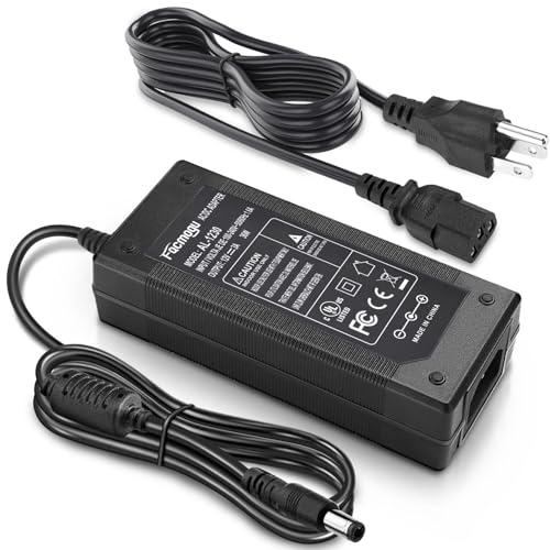 Facmogu 3 Prong DC 12V 3A 36W AC to DC Power Adapter, Desktop Adpater with 5.5x2.1mm & 2.5mm, 12V Power Switching Transformer, 12 Volt 3 Amp Power Supply Converter with 9.84ft/ 3m in Total Length - size: 12V 3A (3 Prong Plug)