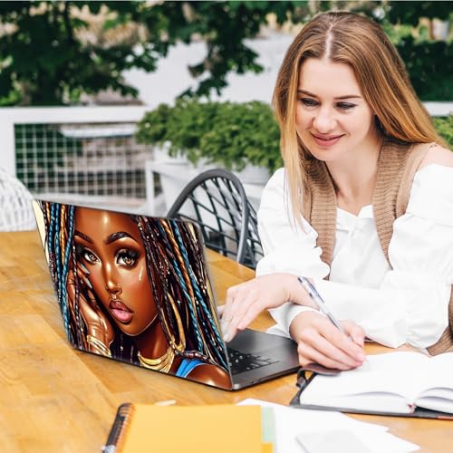 Laptop Skin Sticker Decal, Universal Reusable Vinyl Laptop Cover for 12" 13" 13.3" 14" 15" 15.4" 15.6" Notebook PC, Reusable Waterproof Scratch-Resistant with 2 Wrist Pads,American Girls - color: American Girls