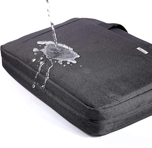 Voova 15.6-15 Inch Laptop Bag, Computer Bag, MacBook Bag, Black | Expandable splash-proof laptop messenger bag with removable strap; fits notebooks, MacBook, HP, Dell, Lenovo and Asus - color: Black, size: 14-15.6 Inch