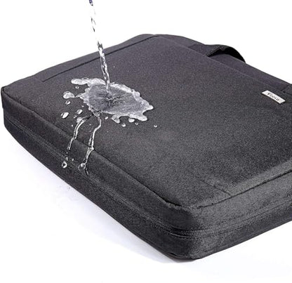 Voova 15.6-15 Inch Laptop Bag, Computer Bag, MacBook Bag, Black | Expandable splash-proof laptop messenger bag with removable strap; fits notebooks, MacBook, HP, Dell, Lenovo and Asus - color: Black, size: 14-15.6 Inch