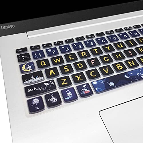Keyboard Cover for Lenovo IdeaPad 320 330 330s 340s 520 720s 130 S145 L340 S340 15.6" 17.3"/ IdeaPad 3/Yoga C740 C940 15.6"/ ThinkBook 15/Lenovo-A12, Space Man - color: Space Man