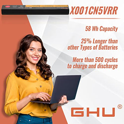 GHU New Battery 58 WH Compatible with Thinkpad G580 Y580 G480 G485 G585 Y480 Y480N Y485 Y485N Y480P Y580 Y580N Y485P Z380 Z480 Y580P Z580 Z585 Z485 G700 G710 P580 P585 - style: 58Wh/(75+)
