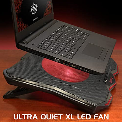 Accessory Power Enhance CRYOGEN 5 Laptop Cooling PAD RED - color: Red