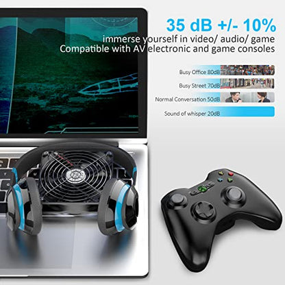 ELUTENG Dual 120mm USB Fan with 3 Speeds 5V Ventilator Fan Portable Cooling Fan Rechargeable Compatible for Laptop Receiver DVR Playstation Xbox Desk Computer Cabinet Cooling | USB Fan Rechargeable Compatible for Laptop Receiver DVR Playstation Xbox Desk