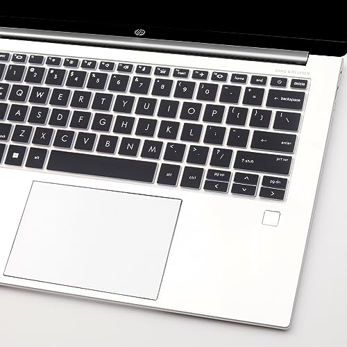 2-Pack Keyboard Cover for 2025-2022 HP EliteBook 830 835 840 845 1040 G9 G10 13.3 14 inch Laptop Accessories Keyboard Protective Skin (Not fit 830 840 845 1040 G8 G7 G6 G5 G4 G3)-Black+Clear - color: Black+Clear