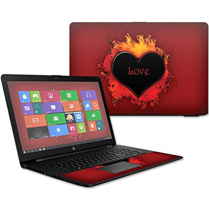 MightySkins Skin Compatible with HP 17t Laptop 17.3" (2017) - Love | Protective, Durable, and Unique Vinyl Decal wrap Cover | Easy to Apply, Remove, and Change Styles | Made in The USA - color: Love