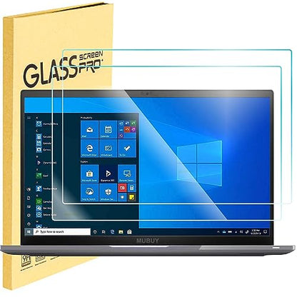 (2 Pack ) 14.5" Laptop Tempered Glass Screen Protector for 14.5 Inch HP/Dell/Lenovo/Acer/Samsung 14.5" 16:10 Laptop 9H Hardness, Ultra Clear Scratch Resistant Anti-Fingerprint (W 312 x H 195 mm) - size: 14.5"(16:10)