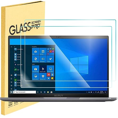 (2 Pack ) 14.5" Laptop Tempered Glass Screen Protector for 14.5 Inch HP/Dell/Lenovo/Acer/Samsung 14.5" 16:10 Laptop 9H Hardness, Ultra Clear Scratch Resistant Anti-Fingerprint (W 312 x H 195 mm) - size: 14.5"(16:10)