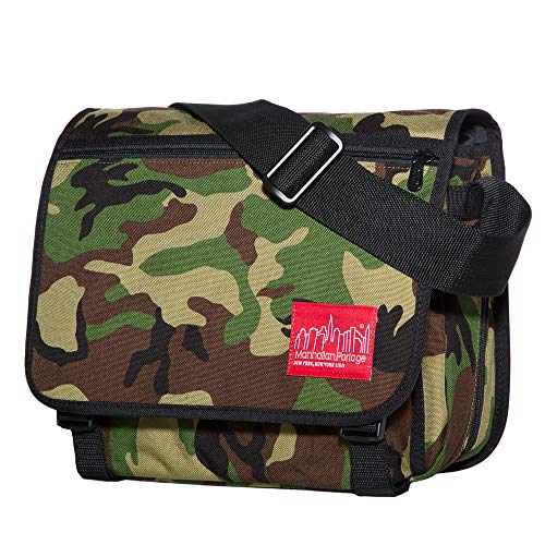 Manhattan Portage Europa Messenger Bag (SM) Expandable With Laptop Sleeve Water Resistant Luggage Attachment 1000D Cordura For Work College Travel (Camoflauge) - color: Camouflage, size: Small