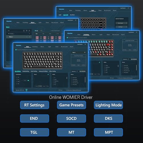 Womier SK75 TMR/HE Keyboard Gaming 75% Hall Effec, Mechanical Keyboard | Rapid Trigger Wireless Custom Magnetic Switch Keyboard with 8000 Hz Hot Swap, BT/2.4G/USB-C with Mac Windows Linux-Aluminum - color: Black