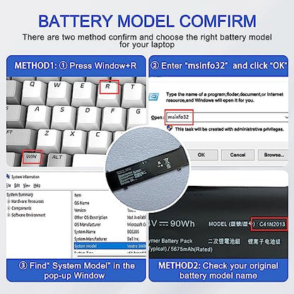 JOTACT C41N2013 C41N2013-1 90Wh Battery Replacement for Asus ROG Strix G15 G533 G17 G733 Rog Strix Scar 15 G513 17 G713 Zephyrus M16 GU603 G15 GA503 S17 GX703 Series 15.4V 5675mAh