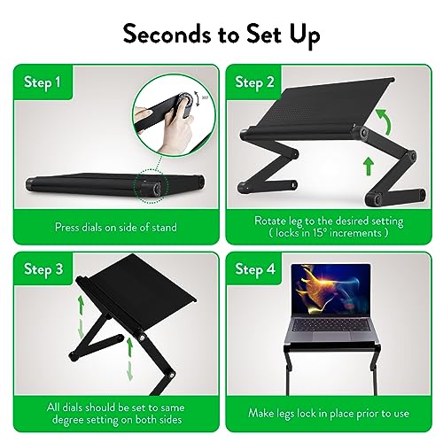 Uncaged Ergonomics Adjustable Book Holder, Tablet & Laptop Stand, Aluminum Portable Reading Stand for Textbooks & Cookbooks, Recipe Holder for Kitchen Counter, Black - color: Black