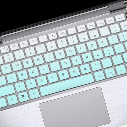 Keyboard Cover Skin for Dell Latitude 3440 5440 5430 5431 5420 14", Dell Latitude 14" 7450 7440 7430 7420 7410, Dell Latitude 14" 9420 9430, Dell Latitude 9520 9510 7520 15.6" Laptop -OmbreMint - color: OmbreMint