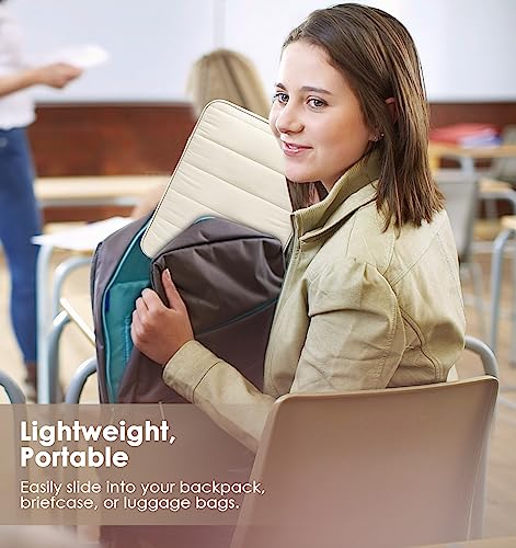 MoKo 9-11 Inch Puffy Tablet Sleeve Bag Padded Protetive Carrying Case | Fits iPad Pro 11-inch M5, iPadAir 11-inch M4, iPad A16, iPad 10th/Air 5/4th 10.9 and Tab S8/S9 11, Milky White - color: Milk White, style: 9 - 11 Inches