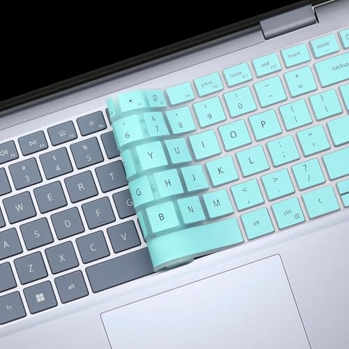 Keyboard Cover for Dell 14 Plus DB04250 DB04255 DB14250 DB14255 14", Dell Inspiron 14 5440 5441 5445 7440 7441 7445 & Inspiron 16 7640 US Layout (Not Fit:Dell 14S & 14 DA14250 Premium -MintGreen - color: OmbreMint