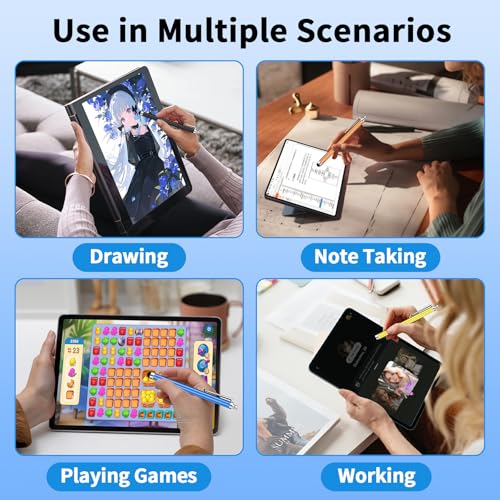 10 Pack Stylus Pen,Stylus Pen for Touchscreen,Universal Stylus | High Precision Sensitivity for Everyday Writing/Drawing, Compatible with Touch Screens,10 Colors - color: 10-Pack
