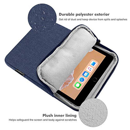 MoKo 9-11 Inch Tablet Sleeve Bag | Fits iPad Air 11-inch M3, iPad A16, iPad Pro 11-inch M4, iPad Air 5/4/3 and Tab S8/S9 11-inch, Navy Blue - color: Navy Blue, size: 9-11 inch