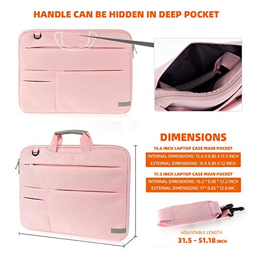 KINGSLONG Laptop Bag, Laptop Case Sleeve with strap, Laptop Case Bag Lightweight Slim Computer Bag Notebook Carrying Cover