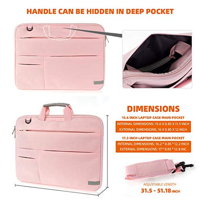 KINGSLONG Laptop Bag, Laptop Case Sleeve with strap, Laptop Case Bag Lightweight Slim Computer Bag Notebook Carrying Cover