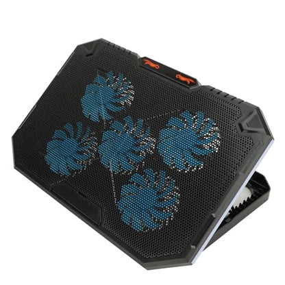 Laptop Cooling Pad, RGB Lighting, Iron, 7 Heights, Adjustable Angles, Laptop Cooling Pad, Prevent Overheating