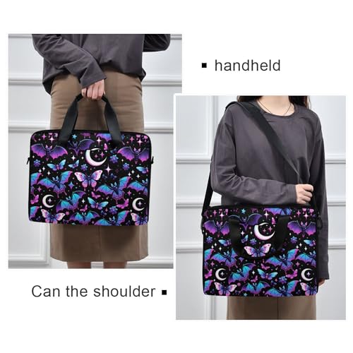 MNSRUU Laptop Bag for 15.6 inch Black Gothic Bats - color: Bats A8889