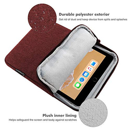 MoKo 9-11 Inch Tablet Sleeve Bag Padded Protetive Carrying Case | Fits New 11inch iPad Air M4, iPad A16 2025, iPad Pro 11 M4, Air 5/4/3, iPad 10/9/8th Gen, Tab S8/S9 11", Wine Red - color: Wine Red, size: 9-11 inch
