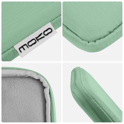 MoKo 9-11 Inch Tablet Sleeve Bag Padded Protetive Carrying Case | Fits New 11inch iPad Air M4, iPad A16 2025, iPad Pro 11 M4, Air 5/4/3, iPad 10/9/8th Gen, Tab S8/S9 11", Bodhi Green - color: Bodhi Green, size: 9-11 inch