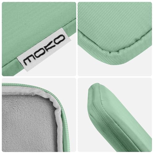 MoKo 7-8 Inch Tablet Sleeve Bag, Polyester Pouch Cover Case Fits iPad mini (A17 Pro) 8.3" 2024, iPad mini 6/5/4/3/2/1, Samsung Galaxy Tab S2 8.0, Tab A 8.0, ZenPad Z8s 7.9, Dark Green - color: Dark Green, size: 7-8 inch