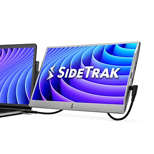 SideTrak Swivel 14" Portable Monitor for Laptop, Screen Extender with Patented Swivel Hinge, Attachable Travel Monitor, Dual Screen FHD Display, USB-C® & HDMI, (Dark Gray) - color: Dark Gray 14 inch