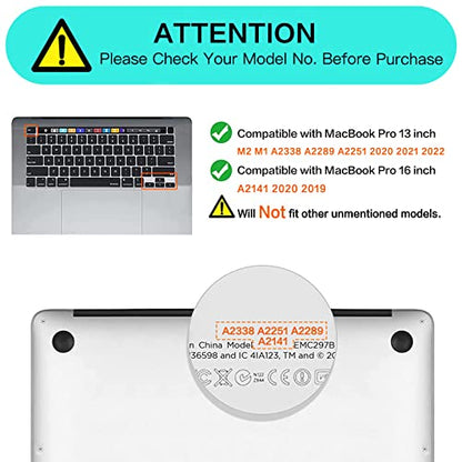 MOSISO Keyboard Cover Compatible with MacBook Pro 13 inch M2 M1 | 2023-2020 A2338 A2289 A2251&Compatible with MacBook Pro 16 2020 2019 A2141 Touch ID, Protective Silicone Skin, Space Gray - color: Space Gray