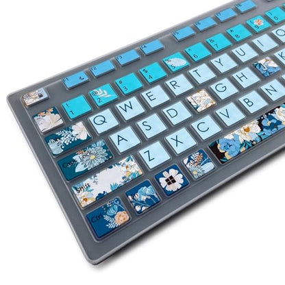 Keyboard Cover for Dell KM636 KB216 KB216t/d/p Keyboard, Dell Optiplex 3050 3240 5250 5460 7450 7050, Inspiron Desktop 3475 3477 3670 5400 5490 7700 7790,Peony - color: Peony