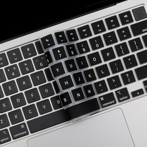 2 Pack Keyboard Cover for 2026-2023 MacBook Air 13" 15" M5 M4 M3 M2,2026-2021 MacBook Pro 14" 16" M5 M4 M3 M2 M1 Pro/Max, Keyboard Skin for 14.2" 16.2" MacBook Pro /13.6" 15.3" MacBook Air, US - color: GradientBlack+TPU