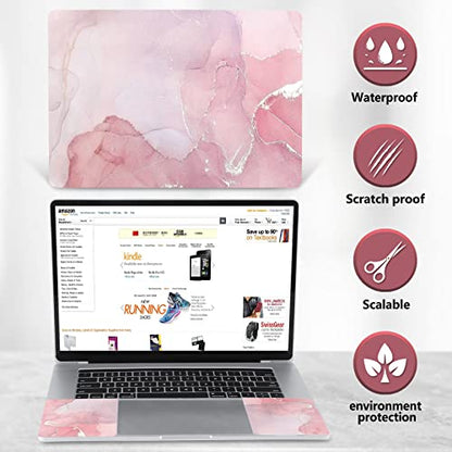 AIMSA Laptop Skin Sticker Decal, 12 13 13.3 14 15 15.4 15.6 inch Laptop Art Decal Protector Notebook Netbook PC 15.6" Universal Vinyl Cover, Nude Pink Marble - color: Nude Pink Marble