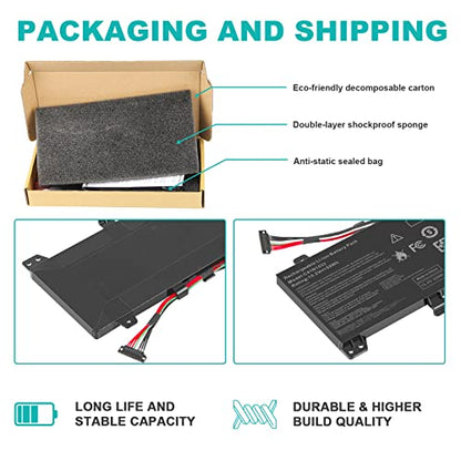 3450mAh 15.2V 52Wh C41N1533 Laptop Battery Compatible with Asus Q524U Q524UQ Q504UQ Q504UX Q524UQK Q524UQ-BBI7T14 Q524UQ-BHI7T15 ZenBook Flip UX560UQ UX560UX UX560UXK UX560UQK 4ICP3/63/120 - size: 8.03*2.63*0.31inch