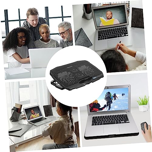 DOITOOL Adjustable Laptop Cooler High-Speed Silent Fan RGB Lighting Design Ventilated Support Stand for Gaming and Work Use Compatible Laptops