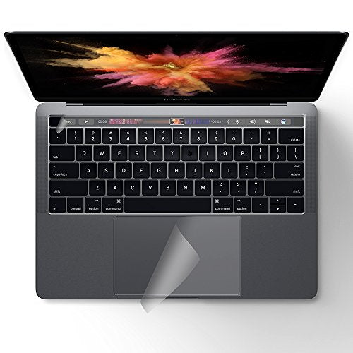 Se7enline Compatible with MacBook Pro Track Pad & Touch Bar Protector Cover Accessories Smooth Surface Matte Film Skin for Mac Pro 15 inch Model A1707/A1990 2016/2017/2018/2019, Clear/Transparent - size: 15 inch
