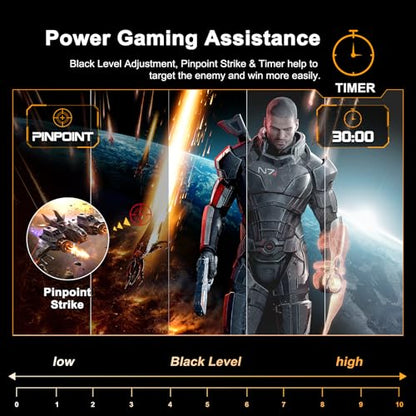 SANSUI 24 Inch Curved Gaming Monitor up to 180Hz MPRT 1ms with Built-in Speakers,FHD 1080P Computer Monitor Freesync 130% sRGB HDR,HDMI DP Ports VESA Mount Metal Stand(ES-G24C1 HDMI Cable Included) - size: 24.01