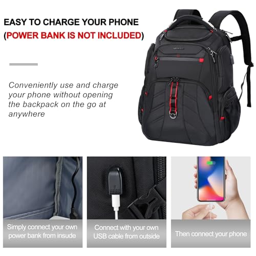 VANKEAN 17.3'' Travel Laptop Backpack - style: Travel Backpacks