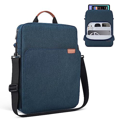 12.9-13 Inch iPad Carrying Bag for 2026 13 inch iPad Air M4 M3 M2 & iPad Pro M4 M5 with Magic Keyboard, iPad Pro 12.9, Travel Shoulder Sleeve Case Bag, Navy Blue - color: Navy Blue, size: 12.9-14 inch